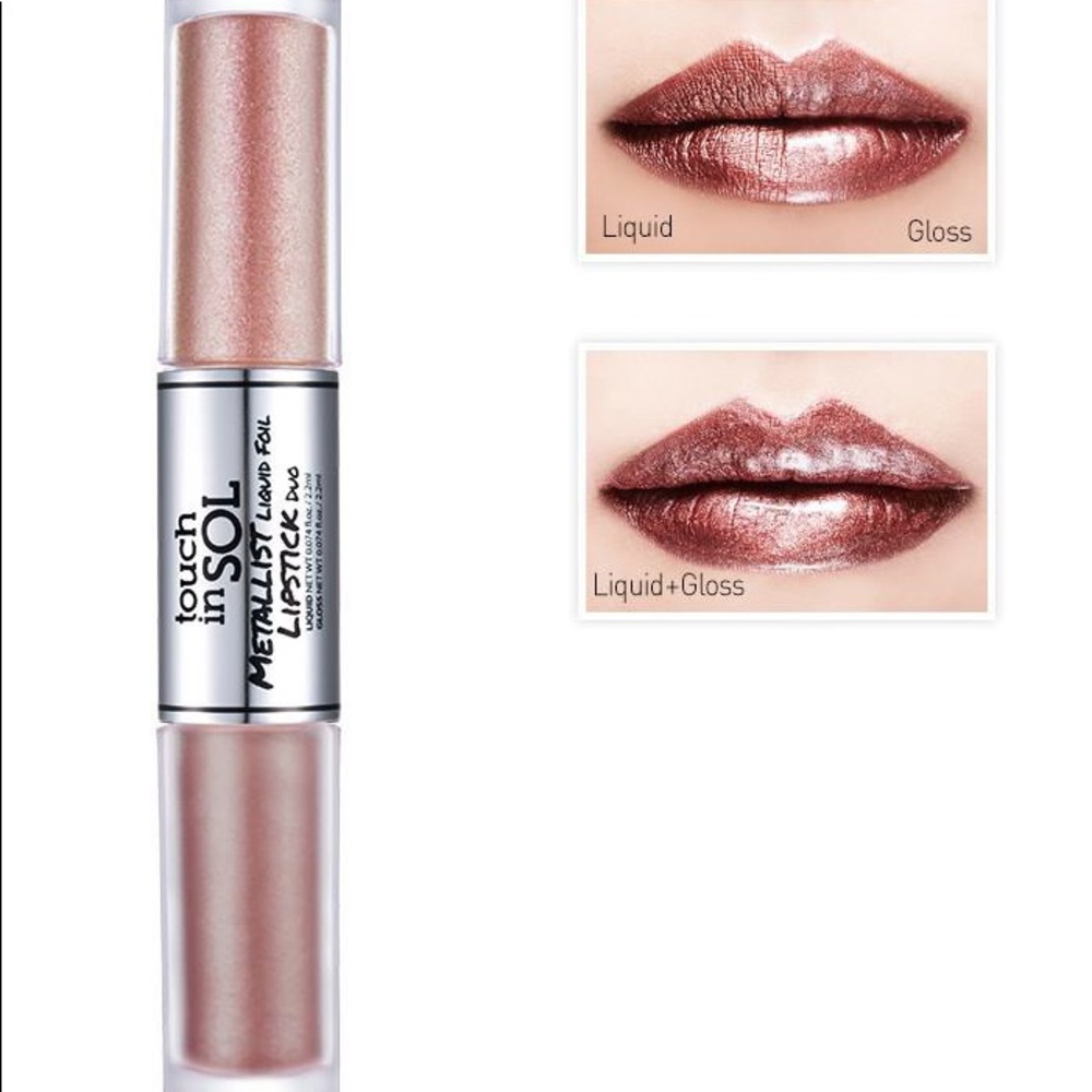 Touch in SOL Metallist liquid foil lipstick duo